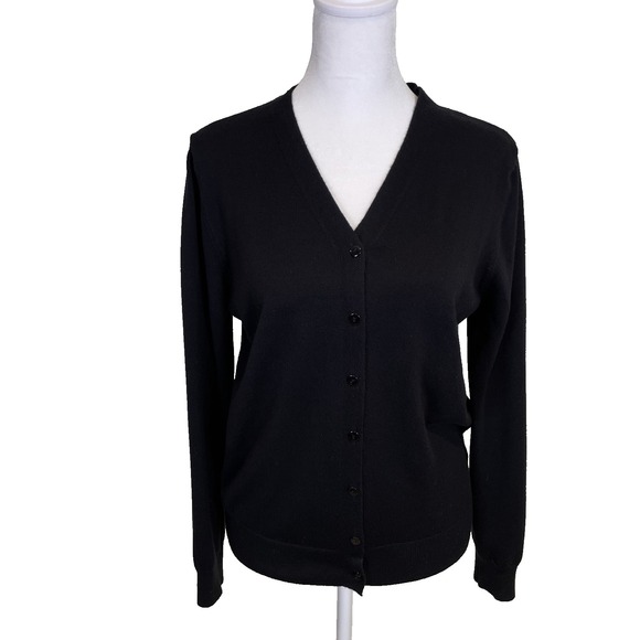 Grace Sweaters - Grace Karen Women's Sweater Size m Black Button up Dark Academia‎ School Core